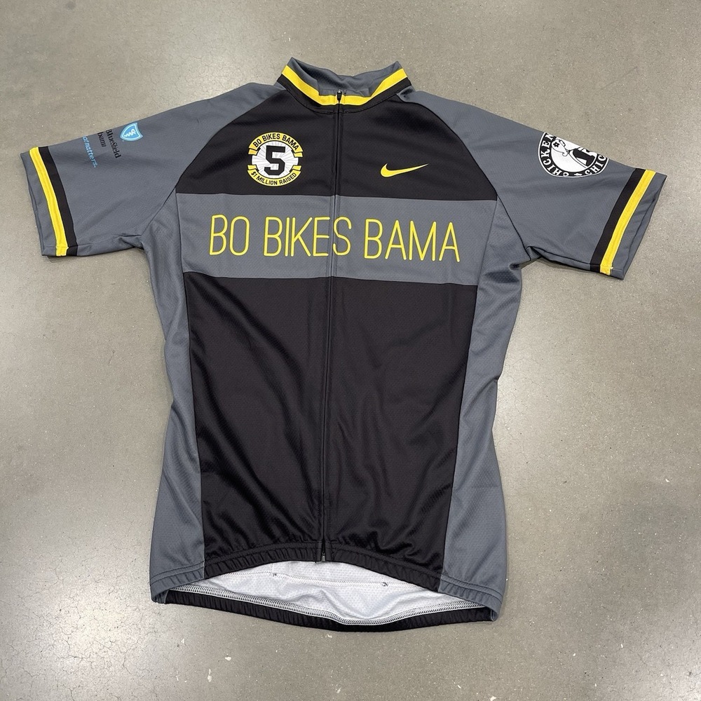 Nike Bo Bikes Bama Alabama Cycling Shirt Made In Italy Size Small
